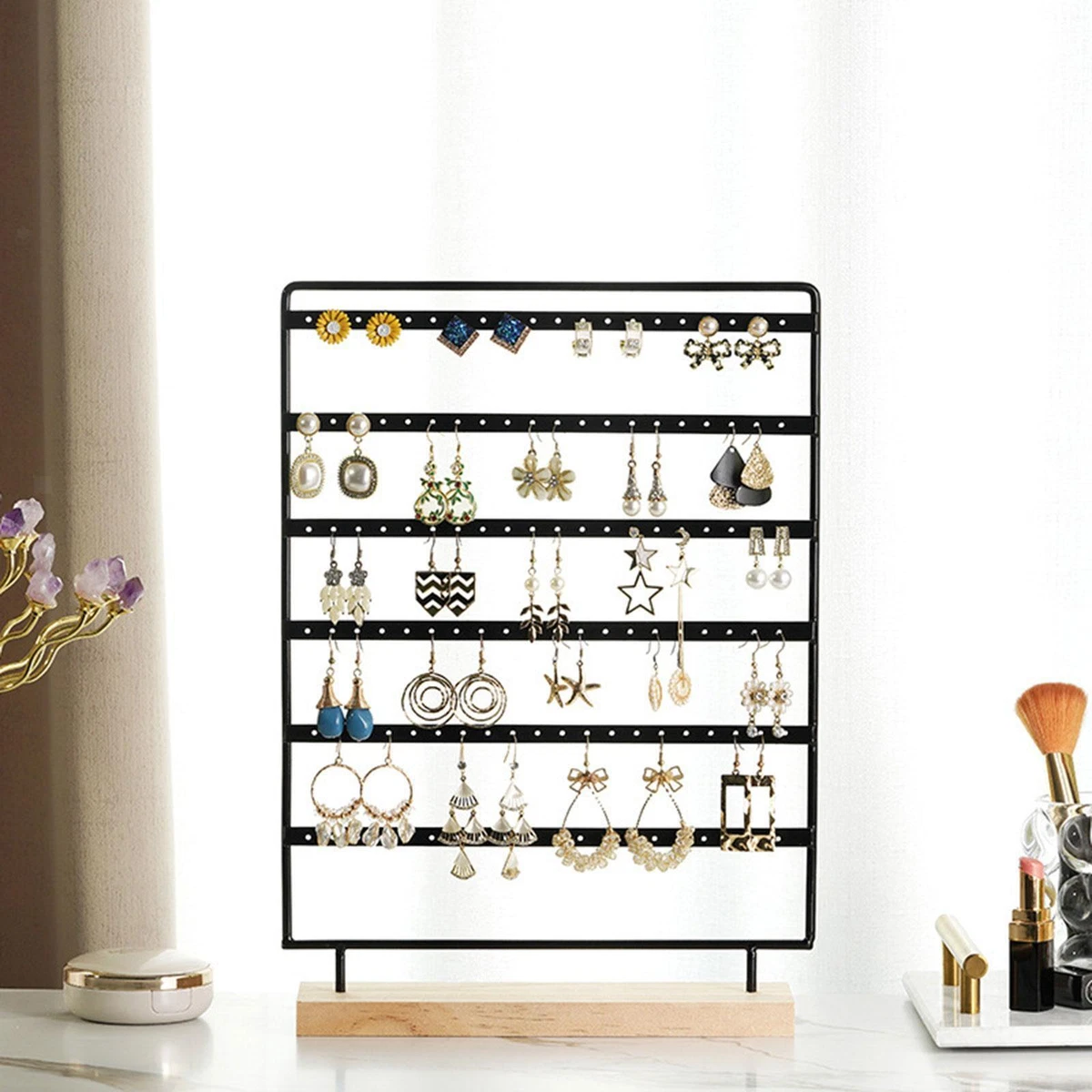 Earring Holder Organizer Women Jewelry Organizer for Home Showcase Dresser
