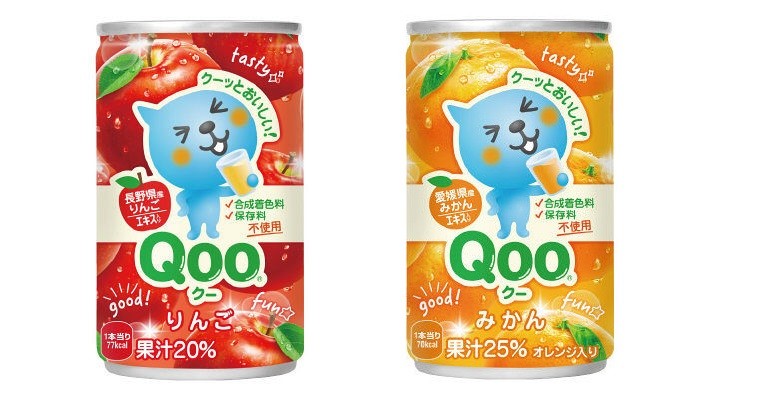 Coca Cola Japan, Qoo, Apple / Orange Juice, 160ml, Alu can | eBay