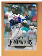 Ron Gant AUTOGRAPHED 1994 DONRUSS DOMINATORS BASEBALL CARD SIGNED ATLANTA BRAVES