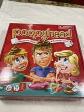 POOPYHEAD CARD GAME  Ages 6+ IDENTITY GAMES Missing 1 Poopyhead Headband
