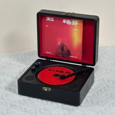 Retro Suitcase CD Player Desktop Bluetooth 5.0 with Speaker CD-R CD-RW CD-WMA