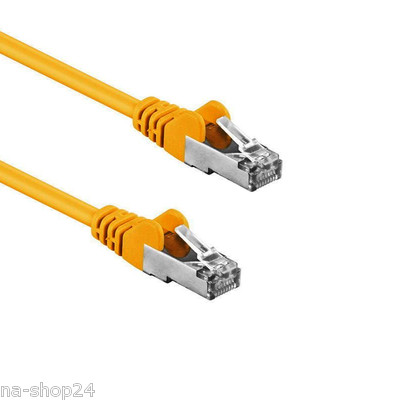 5m RJ45 Patchkabel GELB Netzwerkkabel Ethernet U/UTP Cat. 5E Lan Verlängerung