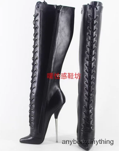 High Heel Stiletto Heel Fetish Platform Knee High Ballet Boots Womens Mens Shoes - Picture 15 of 27
