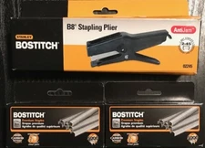 Genuine B8 Stapler 02245 Plier Staple Gun w/ 2 Free 5,000 Boxes - Fast Shipping!