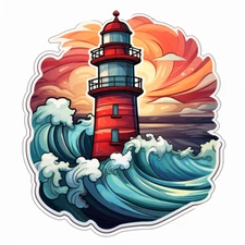 Huge XXXL Car Decal Sticker Lighthouse Decal