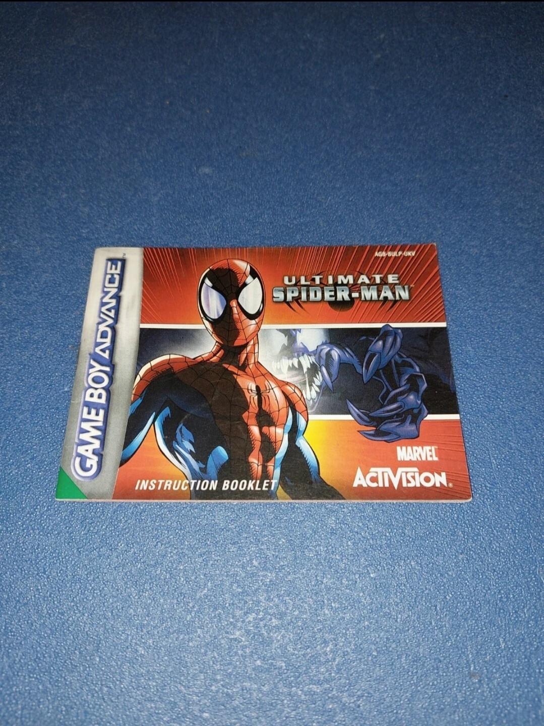 Notice manuel Nintendo game boy advance gba ultimate spider man