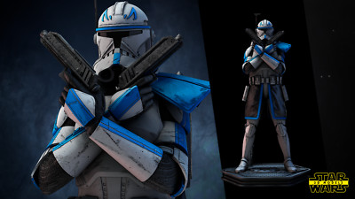 CAPTAIN REX Temuera Morrison Statue Star Wars Clone Wars Resin Model Kit