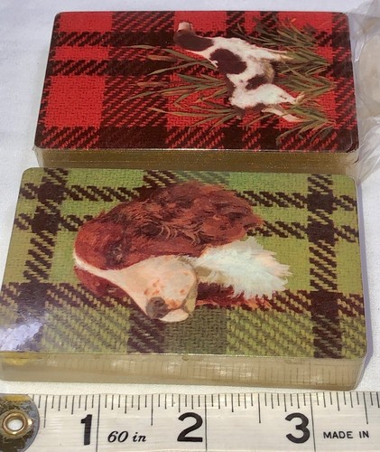 MCM Retro 70er Hallmark Jagdhund Spaniel Bridge Spielset Karten Vintage - Bild 4 von 13