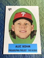 2021 Topps Archives - ALEC BOHM - 1963 Peel Off Card - Phillies RC #69PO-6