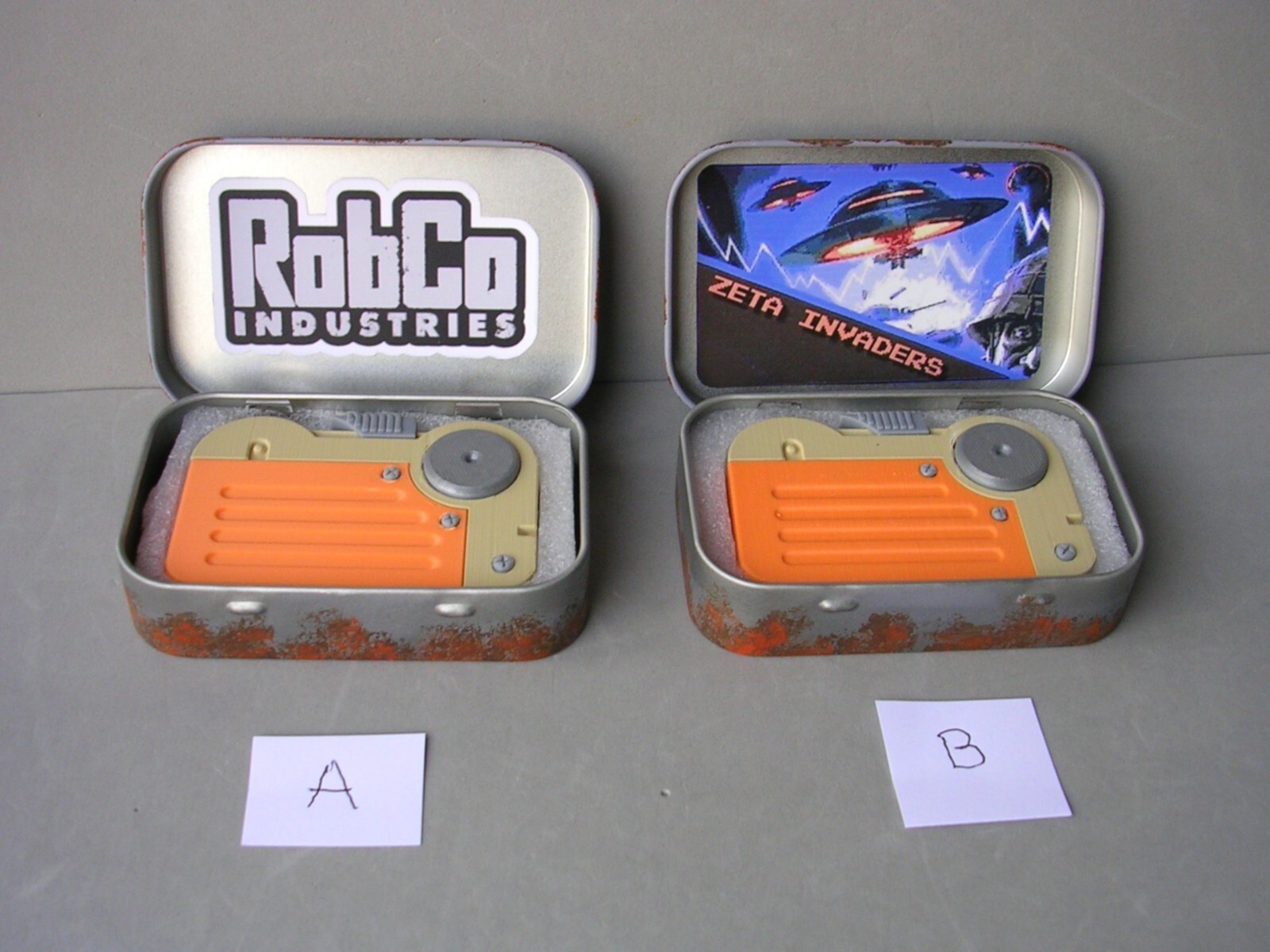 Robco Box Fallout 3D Printed Mini Holotape in Custom RobCo Tin Stash Box | eBay