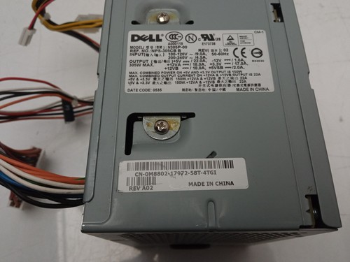 Dell Dimension 5100 5150 305W Power Supply Unit 0M8802 M8802 - Photo 3/3