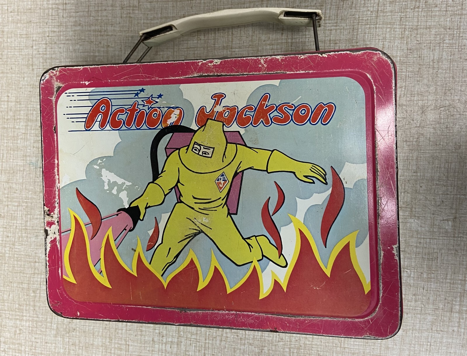 1973 Action Jackson Lunchbox with Thermos eBay