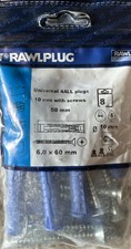 Rawlplug Universaldübel 10 mm Schraube blau ...