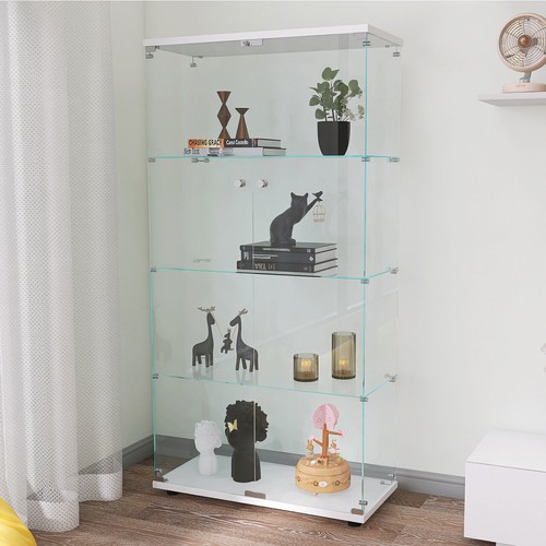 Armadio espositivo vetro 4 ripiani vetro armadi Curio libreria custodia trofeo - Foto 14 di 64