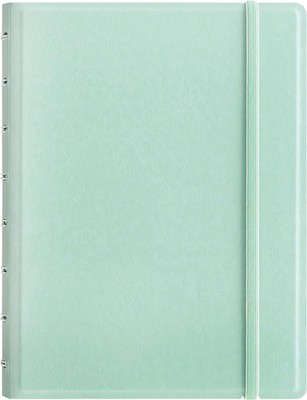FILOFAX Refillable Pastel Notebook, A5 (8.25'' x 5'') Duck Egg-112 Cream moveable