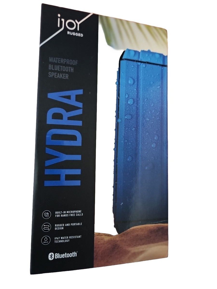 Ijoy Hydra Waterproof Bluetooth Speaker Blue New In Box Perfect