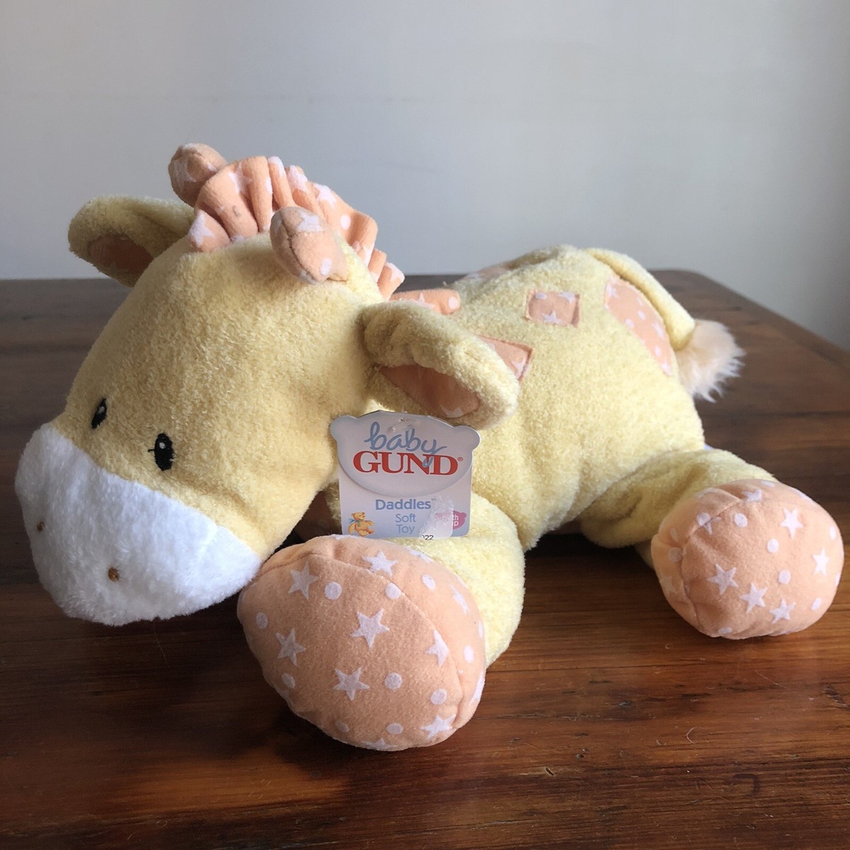 Gund Daddles Baby Yellow & Orange Giraffe Stars Stuffed Animal