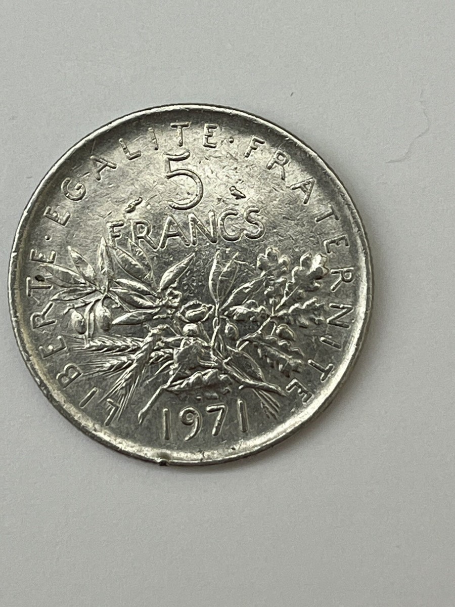 France - 1971 5 Francs signature 