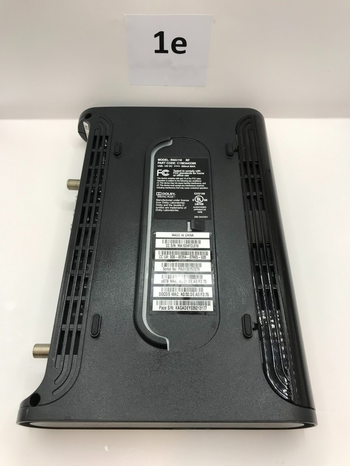 Pace Rng110 Comcast RNG110 Cable Box No Remote no power cord | eBay