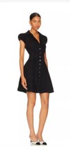 Free People Chester Black Mini Dress Small NWT