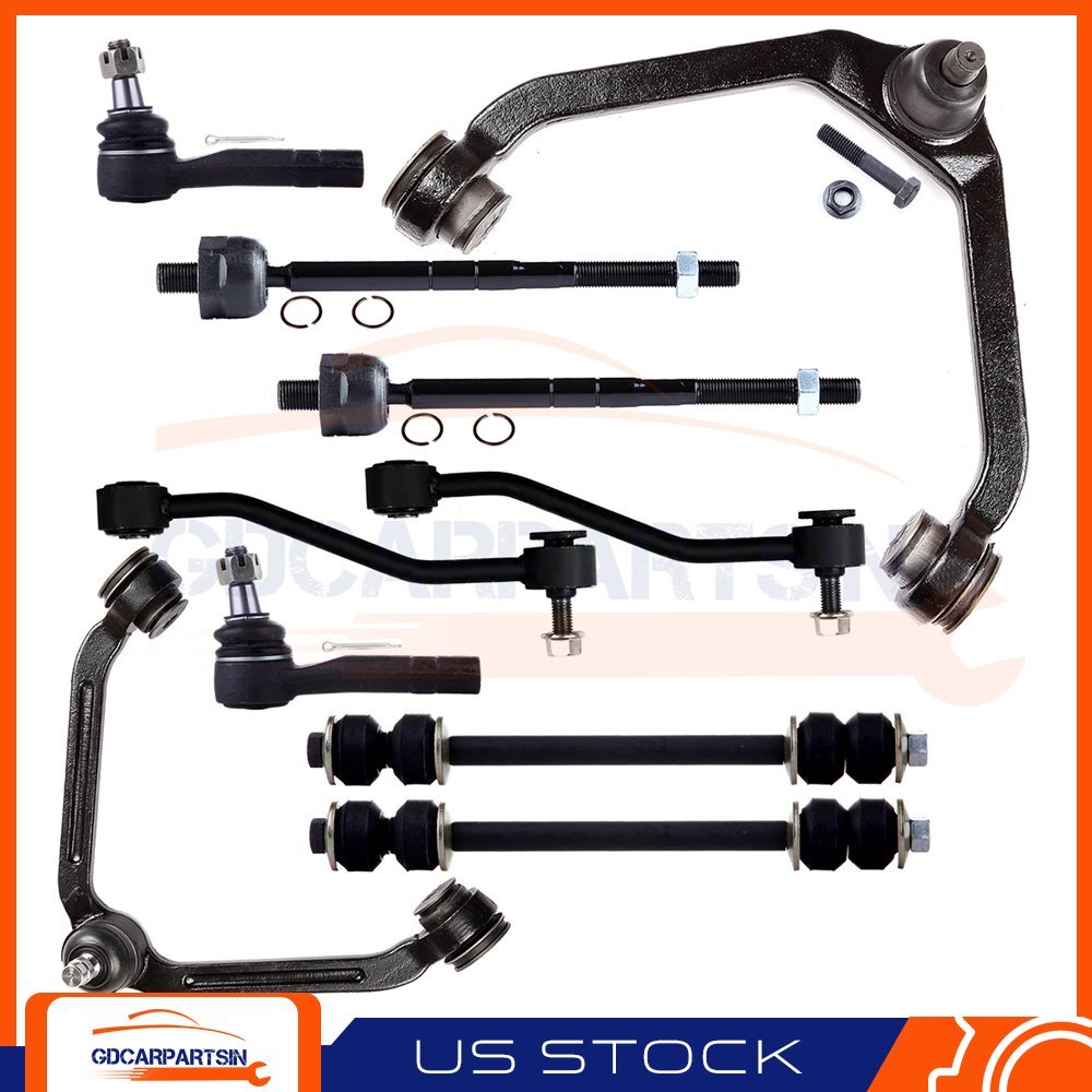 Upgraded 10x Sway Bar Tie Rod Control Arm Ball Joint Kit for Mazda B2500 Ford Ranger
