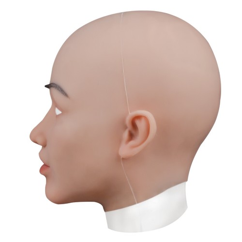 Máscara de silicona realista para mujer Dokier cosplay travesti máscara facial cabeza completa - Imagen 10 de 11
