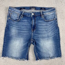 Vigoss Marley Cut Off Stretch Jean Shorts Sz 32 7" inseam