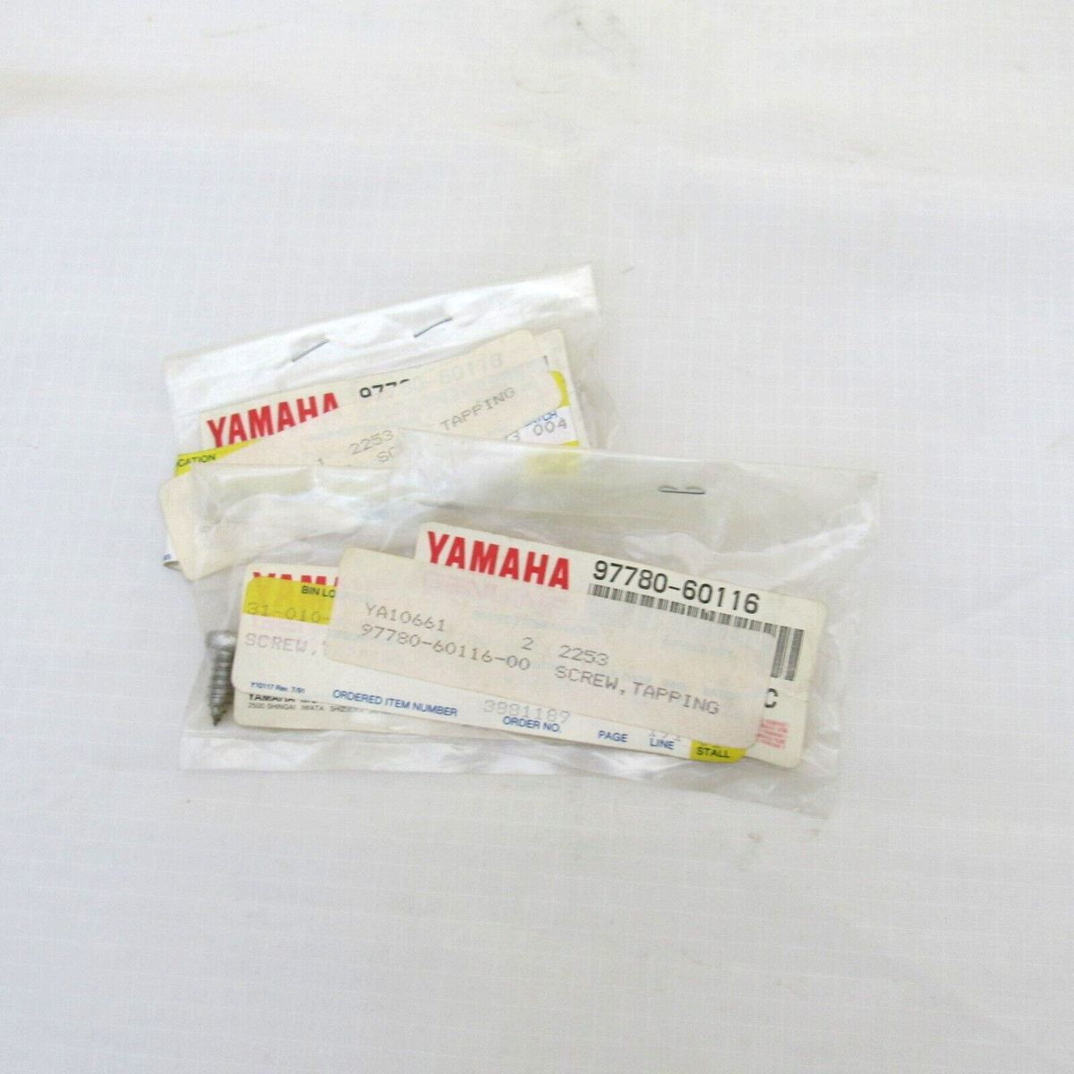 ユウ Yamaha OEM Tapping Screws 97780-60116-00 Set of 3 | eBay
