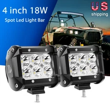 GOOACC 2PCS 4"Inch Led Light Bar Spot Driving Fog Lights fit for ATV OFFROAD