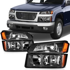 Fits 2002-2006 Chevy Avalanche Headlights Assembly Replacement Lamps Leftright