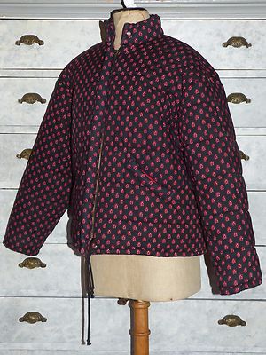 Veste Provençale Les Olivades - Taille 38/40 (équivalent 42/44), Noir Et Rouge, Coton - Occasion En Très Bon état