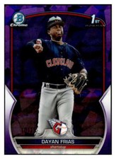 DAYAN FRIAS RC 2023 Bowman Chrome Prospects Sapphire /25 Purple #BCP-26 ID:66750