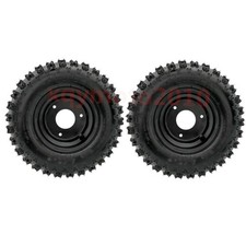 2 set 6" Inch 4.10-6 Tire 3 Lug Rim Wheel Go Kart ATV Mobility Scooter Golf Quad