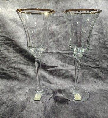 2 Gorgeous Mikasa - Jamestown Gold - Wine Glasses