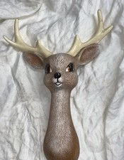 ~~~ VINTAGE CHRISTMAS CERAMIC REINDEER WALL D...