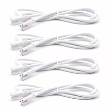 4Ft 2.5-Watt T5 T8 LED Tube Light Fixture White Linkable Cords for Shop Garage u
