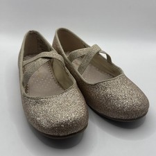 Girls Flats Dress Shoes Size 1 By Dream Pairs Cream Gold Ballerina