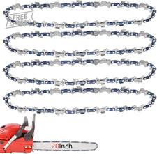 4 Pack 20 Inch Chainsaw Chain .325" Pitch .050'' Gauge 80 Drive Links Fi