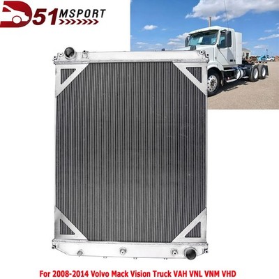 3-Row Aluminum Radiator For 2008-2014 09 Volvo Mack Vision Truck VAH VNL VNM VHD