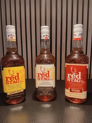 Jim Beam Red Stag 3  Verschiedene Sorten 3 x 0,7 L  40%