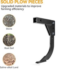 Hitch Mounted Ripper Shank Middle Buster Plow For 2 Receiver Adapters Tractors