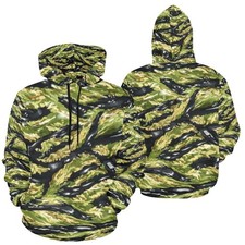 AOP Hoodie - Vienam Tiger Stripe Hydrographic pattern