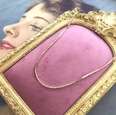 Vintage Jewellery Yellow Gold Chain Necklace American Showcase Jewelry
