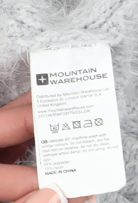 Mountain Warehouse Women's Grey Pullover Jumper Size 10 image 3