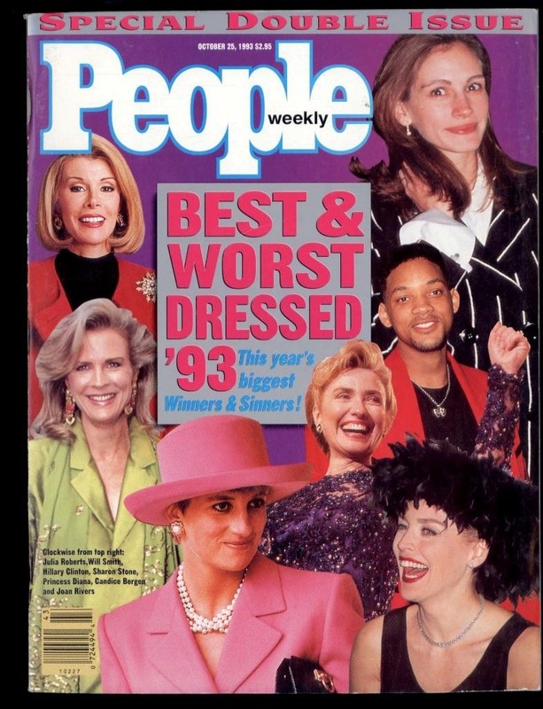 PEOPLE WEEKLY magazine October 25, 1993 - double Issue Best/Worst Dressed