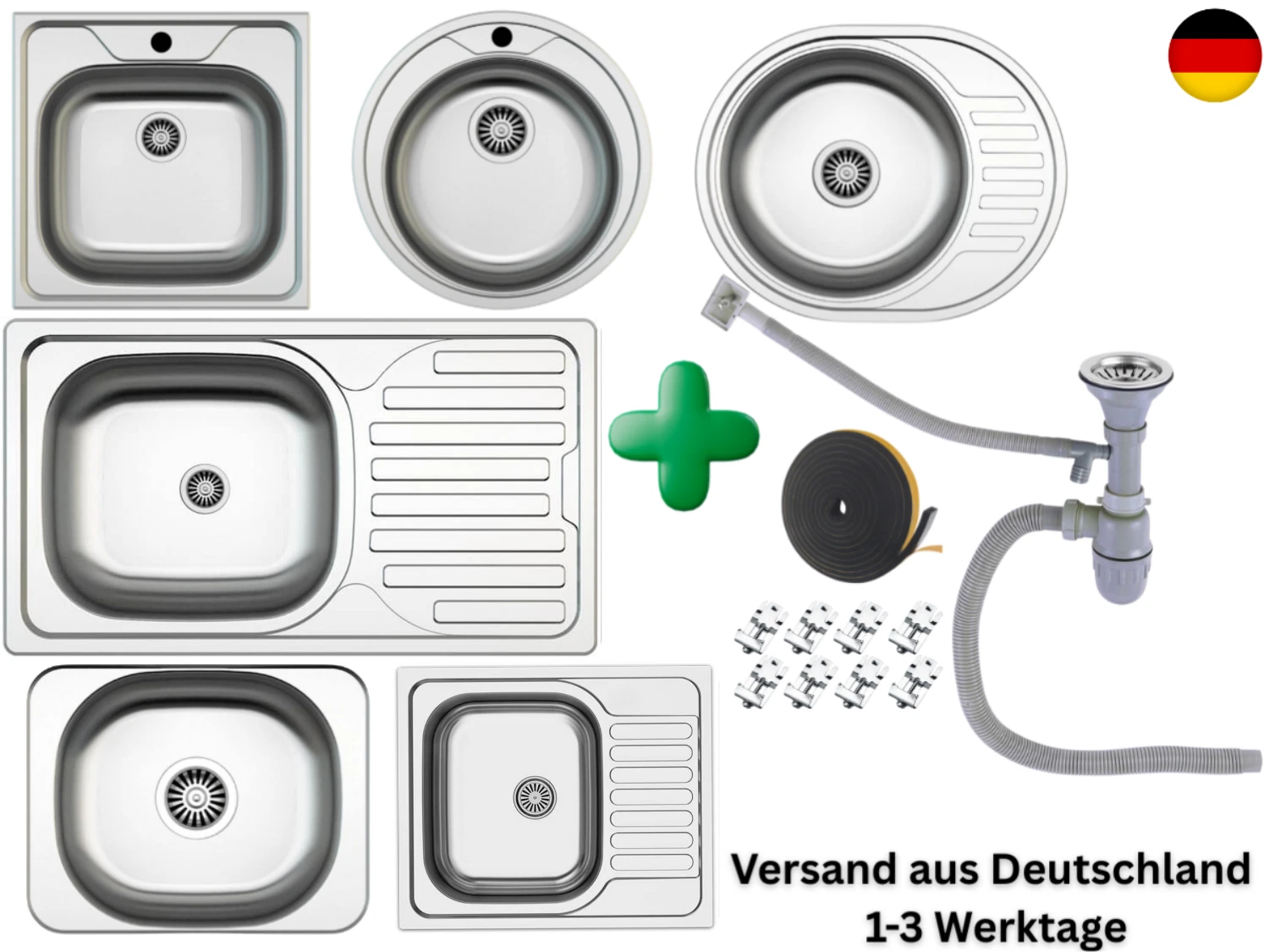 Faizee Home Edelstahl Einbauspüle