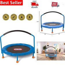 Compact 3-Foot Trampoline for Toddlers   Safe Indoor Activity for 3-6 -Olds