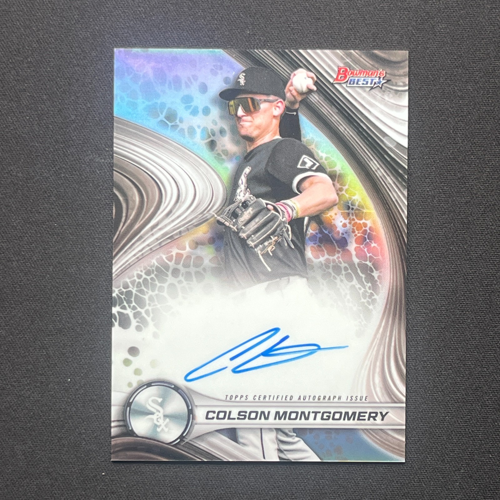 2024 Bowman's Best - Colson Montgomery #B24-CMO REFRACTOR Autograph - White Sox