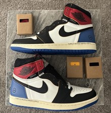 Air Jordan 1 x Union x Fragment Black and Varsity Red IO7847-002 Men Size