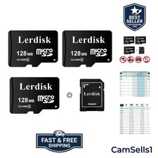 Factory Wholesale Micro SD Card 128MB 0.12GB Pack of 3 in Bulk Low Capacity f...